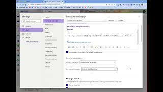 Outlook for Web  General Settings