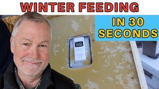 Beekeeping | Feeding Your Bees In The Winter In 30 Seconds