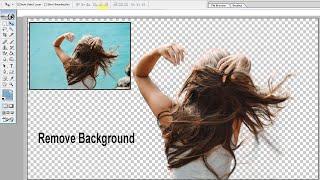 Photoshop Tutorial Photoshop remove hair background | One Click me Background Hataye | Photoshop 7.0