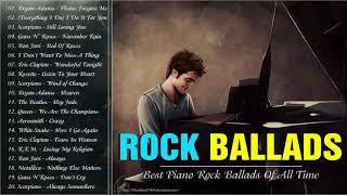 Relaxing Piano Ballads 80s, 90s   Best Rock Ballads Of All Time