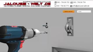 JALOUSIE-WELT.DE - Vorbaurollladen mit Seilzug, Wandmontage Typ: A, Anleitung