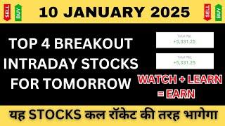 Best Intraday Stocks For Tomorrow | 10 January 2025 | Stocks to Buy Tomorrow | Expert Analysis