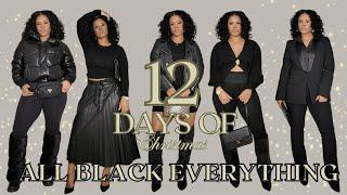 ALL BLACK EVERYTHING | DAY 8 | BLACK OUTFIT INSPO | TIQUANA | LIFE WITH Q