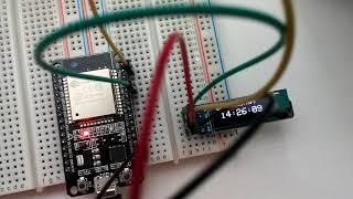 DOIT ESP32 개발보드 (BLE+WiFi) 로 0.91 인치 I2C OLED SSD1306 을 사용해서 WIFI Clock 만들어 보기