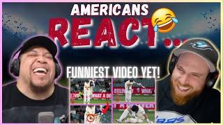 AMERICAN REACTS TO THE WORST CRICKET NUT SHOTS | TRY NOT TO LAUGH || REAL FANS SPORTS