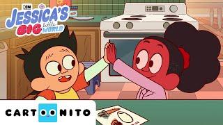 Playing in the Kitchen | Jessica's Big Little World | @cartoonito  | Cartoons for Kids