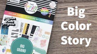 NEW Happy Planner Big Color Story Sticker Book Flip Through