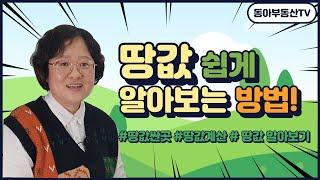 땅값 쉽게 알아보는 방법! #토지시세파악 #토지시세확인방법