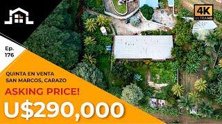 #22369 EXCELENTE! Casa Quinta en Venta en San Marcos Carazo @ $ 290, 000 USD