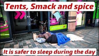 Smack, spice and tents in Liverpool city centre