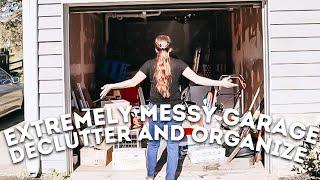 EXTREME GARAGE CLEAN OUT | GARAGE DECLUTTER | GARAGE ORGANIZATION | Heart and Home Crew