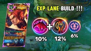 YU ZHONG UNLIMITED SPELL VAMP BUILD | BUILD TOP 1 GLOBAL YU ZHONG ~ MLBB