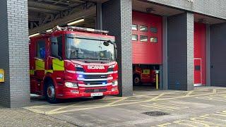 South Wales Fire & Rescue Cardiff Central Double Turnout