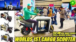 World's Largest Cargo Electric Scooter Launch | 225 Liter Storage Space | Free Ads Price & Delivery