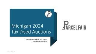 Michigan Tax Deed Auction Preview 2024