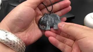 elephant jade pendant grade A Jade Jadeite Chinese black jade necklace