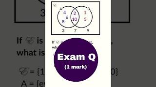 Question on Venn Diagrams #gcse #maths #mathematics #gcsemaths #venndiagram