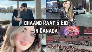 EID VLOG | chaand raat, eid prayer at bc place vancouver, eid in canada, spend a day with us