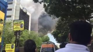 Fire ongoing at C K Building in Tampines