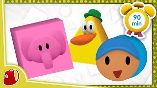  POCOYO in ENGLISH -  Learn Geometric Shapes [90 min] Full Episodes | VIDEOS and CARTOONS for KIDS