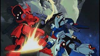 Re-GZ vs Sazabi - Char's Counterattack Opening Battle