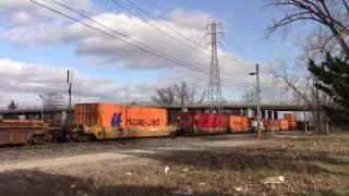 CP 235 in Windsor, ON. with CP 8936 Leading (CPWindsorsub Vault)