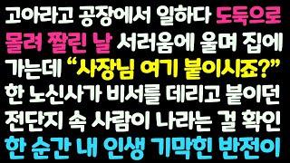 (신청사연) 고아라고 공장서 도둑으로 몰려 짤리던날 집에 가는데 한 사장님이 전봇대에 붙인 전단지를 본 순간 내 인생 기막힌 반전이/감동사연/사이다사연/라디오드라마/사연라디오