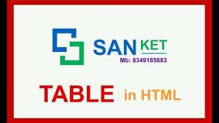 HTML Table With Black Border And Table Header