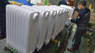 Amazing Korean radiator factory producing radiators for over 40 years. Radiator making process