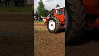 Russentreffen Oberlungwitz 2019, Belarus MTS 82 Turbo beim Ziehen