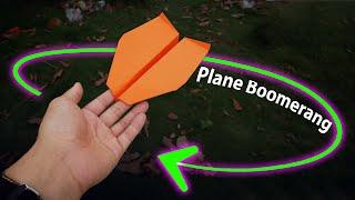 How to make a paper airplane that works like a boomerang #08