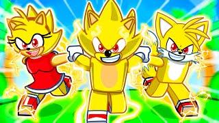 Having a SUPER SONIC FAMILY in Roblox!