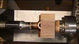 Wood Turning a Cool 3  Axis KnuckleBone from a Cube