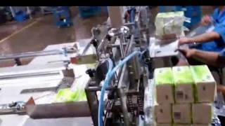 Semi Automatic Double Heads Napkin Paper Soft Bagging Packing Machine With Preformed Bags