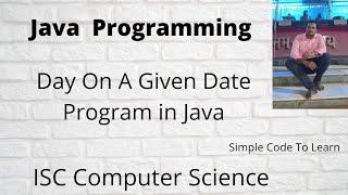 Date Program in Java | ISC Computer Science 2009 Practical