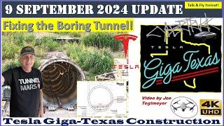 Boring Tunnel Issues & Fixes! S End Work & 1,000s of Castings! 9 Sep 2024 Giga Texas Update(07:45AM)