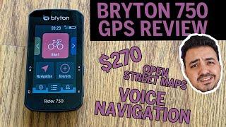 Bryton RIder 750 Review - $270 Dollar Cycling GPS Unit w/ Voice Navigation