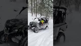 Yamaha RMAX4 in the snow!!! #yamaha #utv #offroad