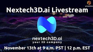 Nextech3D.ai Livestream Event Unveils AI Photography Studio for E-commerce