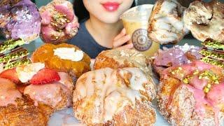 ASMR LAYERED DOUGHNUTS & DUBAI CHOCOLATE (PARLOR DOUGHNUTS )