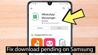 Fix samsung google play store download pending