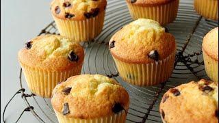 카스테라처럼 부드럽고 계란 향이 솔솔, 아메리칸 초코칩 머핀 만들기(Chocolate Chip Muffins recipe/カステラマフィン レシピ・作り)