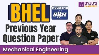 BHEL Previous Year Question Paper (2019) with Solution | BHEL 2022 Mechanical Engineering Exam Prep