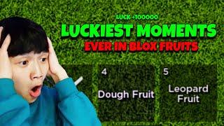 TOP 10 LUCKIEST MOMENTS Ever Recorded In Blox Fruits