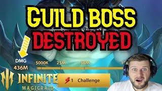 Infinite Magicraid - Guild Boss Level 4 DESTROYED By Non Mythic Team