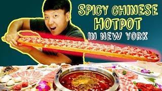 SPICY MEAT FEAST! BEST Chinese Hotpot in New York Review