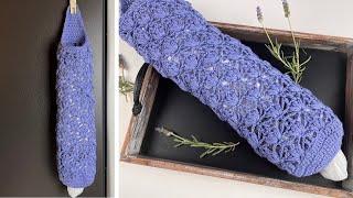 CROCHET BAG HOLDER PATTERN // Pretty Plastic Bag Saver Crochet Pattern (Full Tutorial)