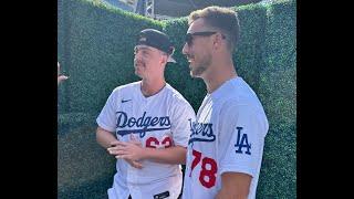 Dodgers Prospect Michael Grove and Reliever Justin Bruihl Dodgers Fan Fest 2023