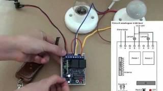 Comment faire kit émetteur récepteur radio télécommande 12V 315Mhz 2 Canaux Avec Multi-Mode.avi