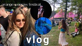 vlog | orange warsaw festival, kreowanie życia, studia i obawy przed zmianami ️‍🩹